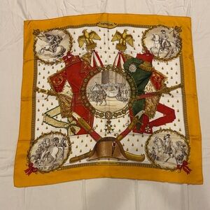 Hermes Yellow and Red Scarf